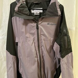 Columbia Windbreaker Jacket - Black and Gray